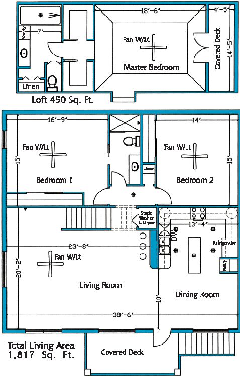 three bedroom unit